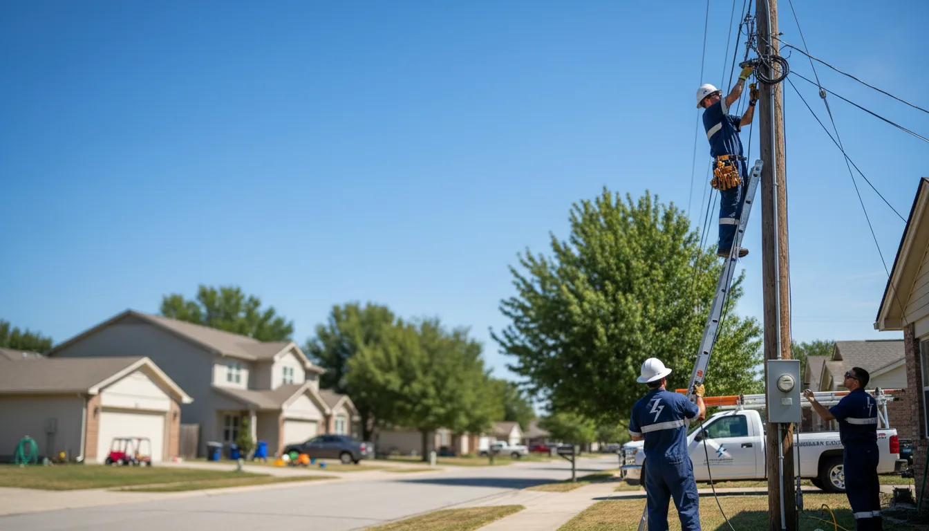 Residential electrician providing installation services in Lyndon, IL